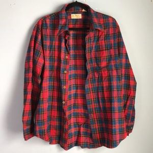 Rare Tivoli of Copenhagen plaid flannel shirt SzXL